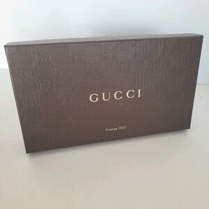 Gucci Empty Box For Large Wallet Accessories Sleeper Small 8x4x1‎ Brown Ribbon